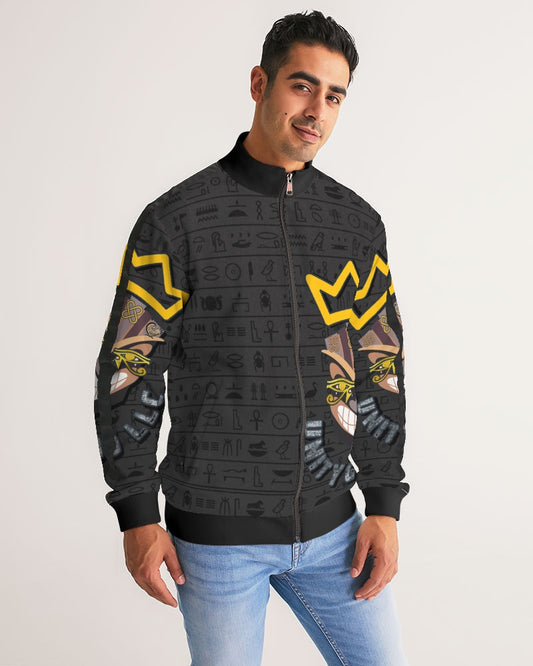 UNITY MASK Men's All-Over Print Stripe Sleeve Track Jacket