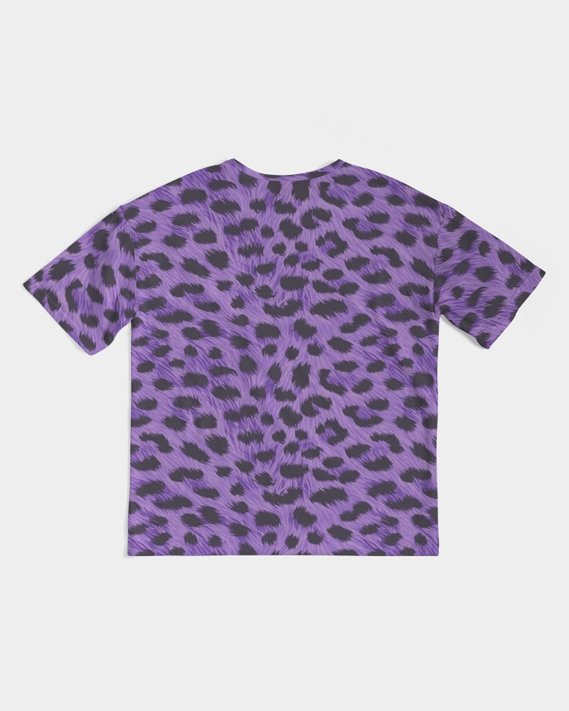 Purple Leopard Men's Premium Heavyweight Tee