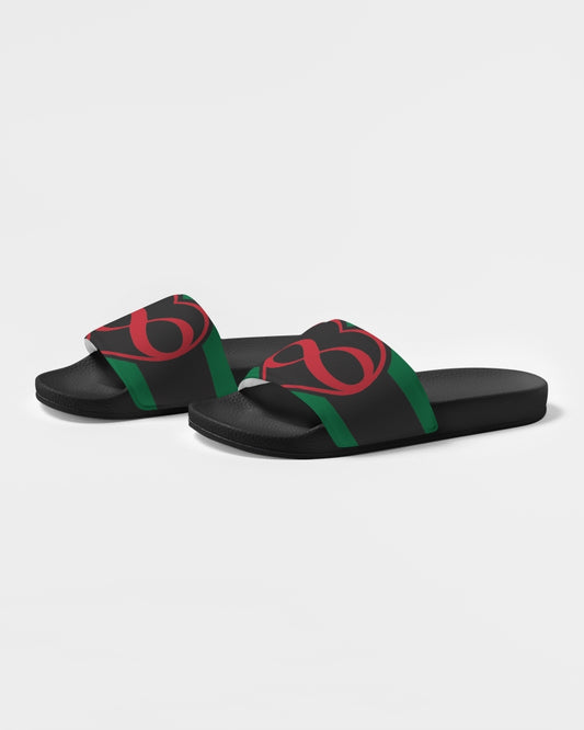 Black polyamorous flag Women's Slide Sandal