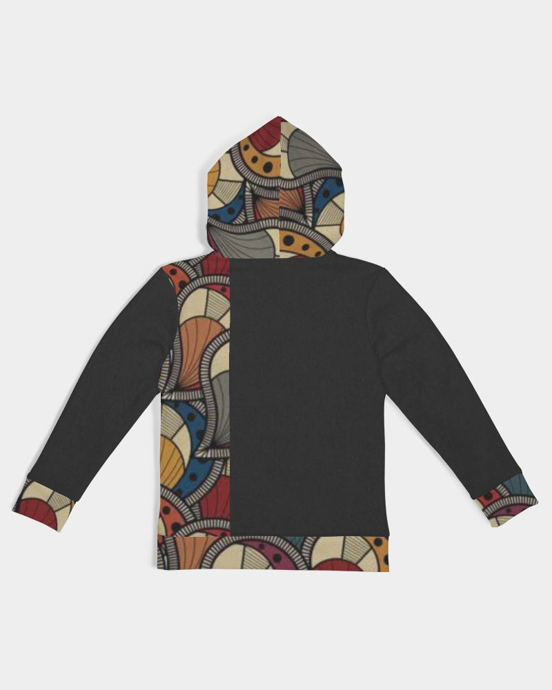 Black classic Kente Kids Hoodie