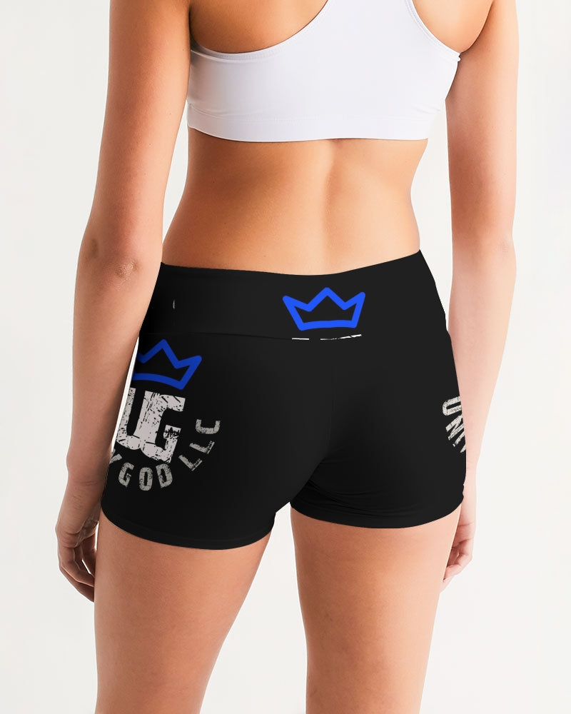 UNITYGOD Logo 5 Women's Mid-Rise Yoga Shorts