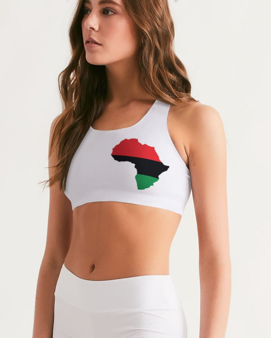 Pan African continental symbol Women's Seamless Sports Bra
