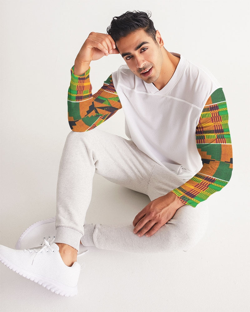 Kente Men's Long Sleeve Sports Jersey