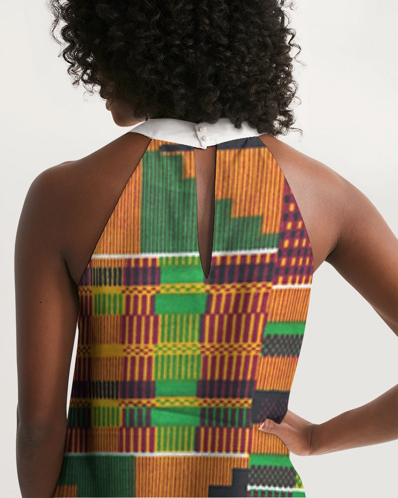 Kente Women's Halter Dress