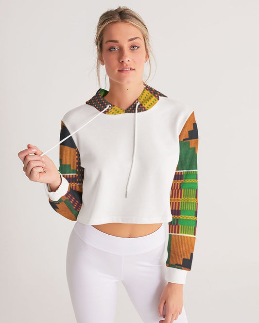 Kente Women's Cropped Hoodie