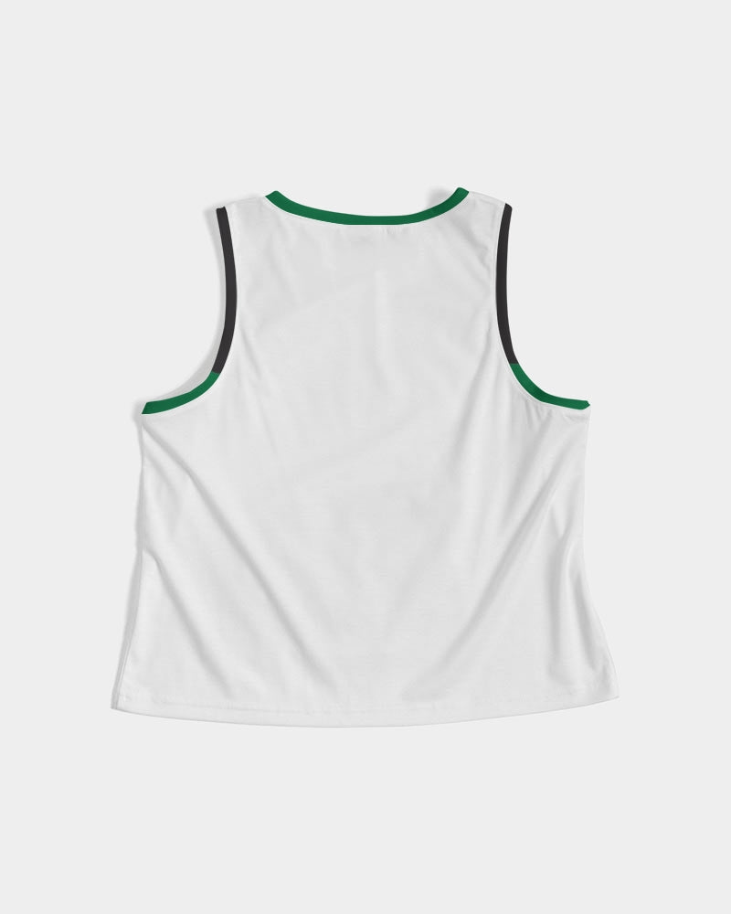 Black polyamorous flag Women's Cropped Tank