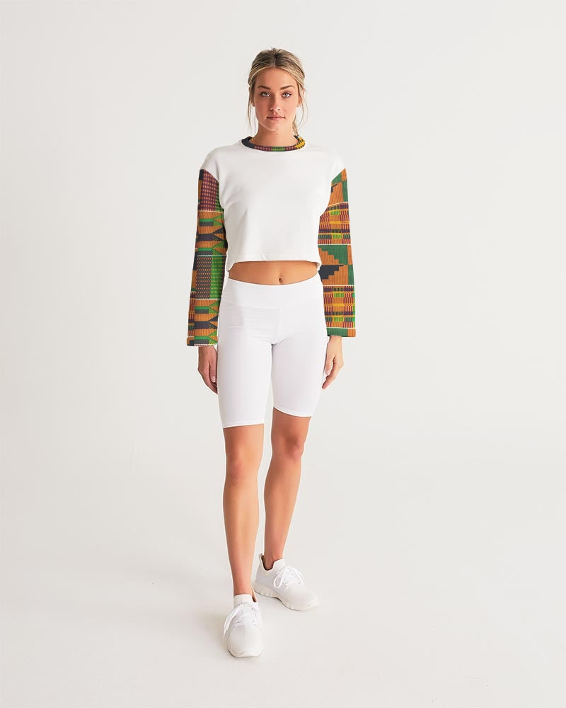 Kente Women's Cropped Sweatshirt