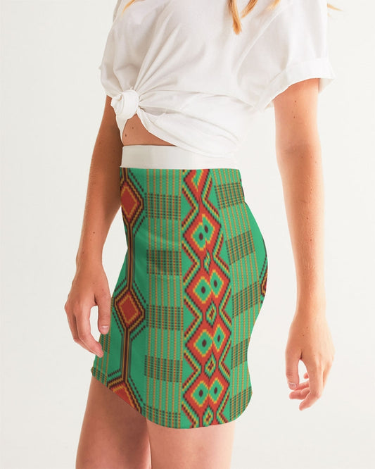 Kente variant 1 Women's Mini Skirt