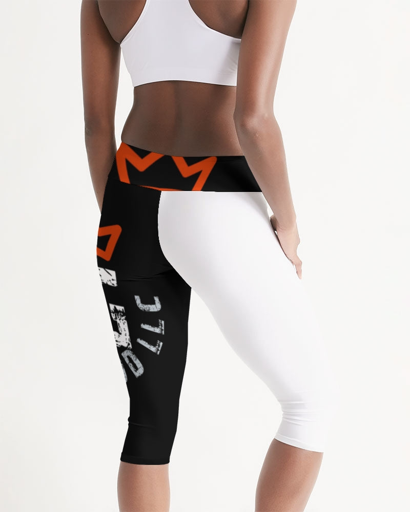 red UNITYGOD Logo Women's Mid-Rise Capri