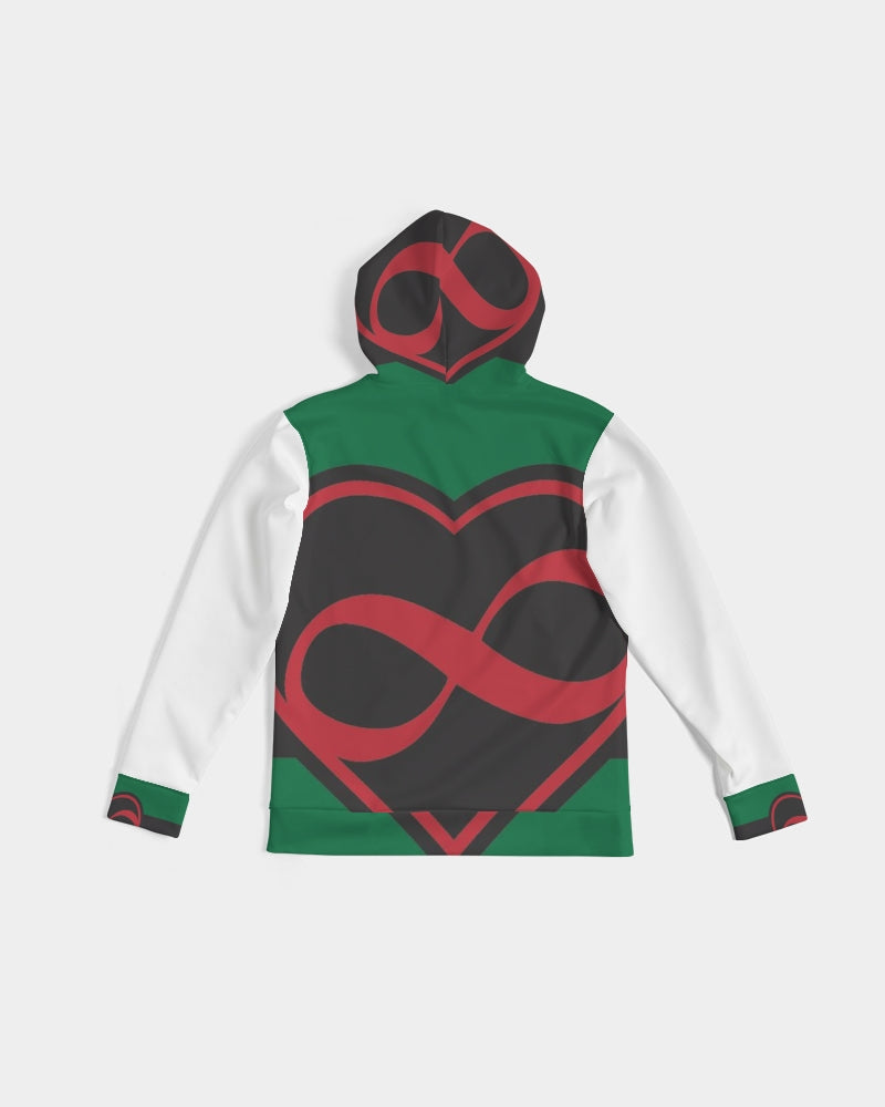 Black polyamorous flag Men's Hoodie