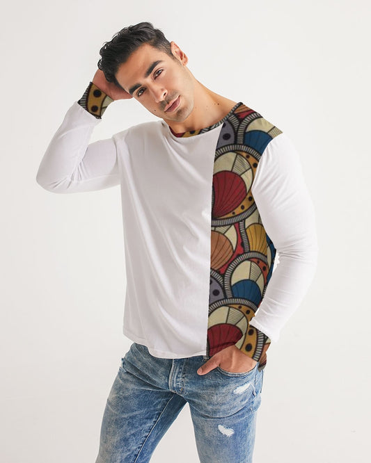 Classic Kente Men's Long Sleeve Tee