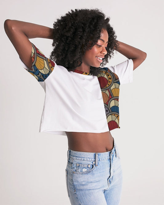 Classic Kente Women's Lounge Cropped Tee