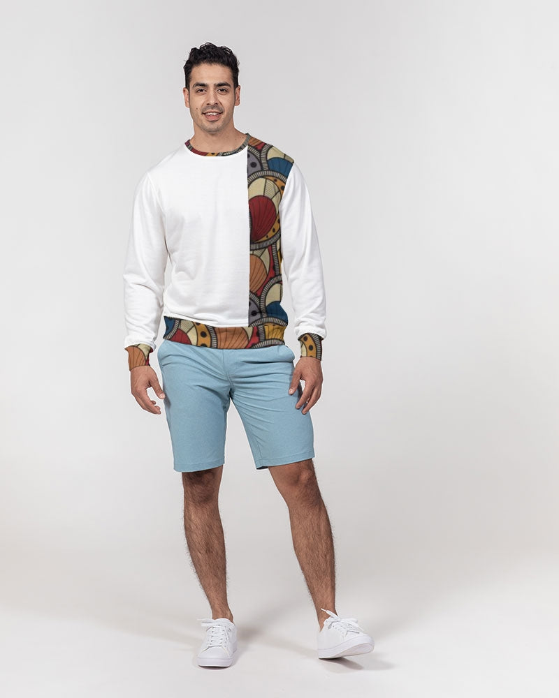 Classic Kente Men's Classic French Terry Crewneck Pullover