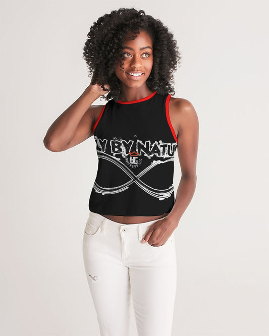 Poly By Nature Women's All-Over Print Cropped Tank