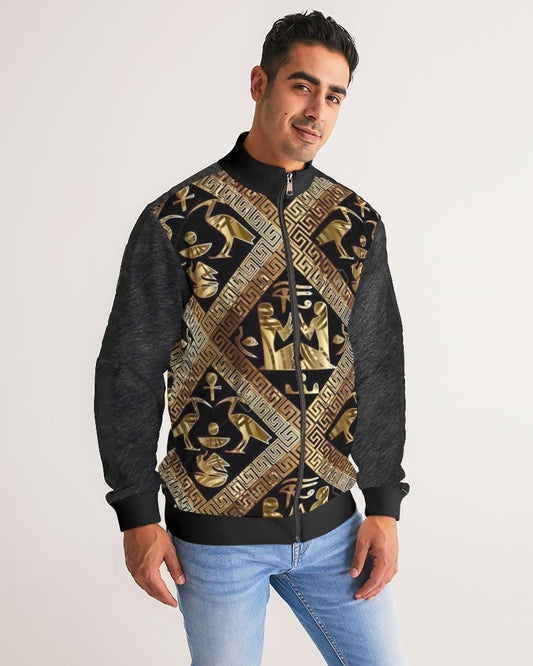 Regal Panther Men's Stripe-Sleeve Track Jacket