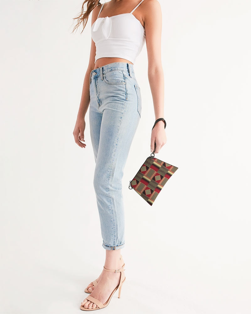 BRW Kente Wristlet