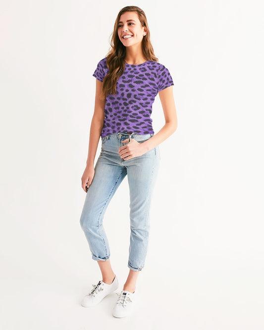 Purple Leopard Women's Tee