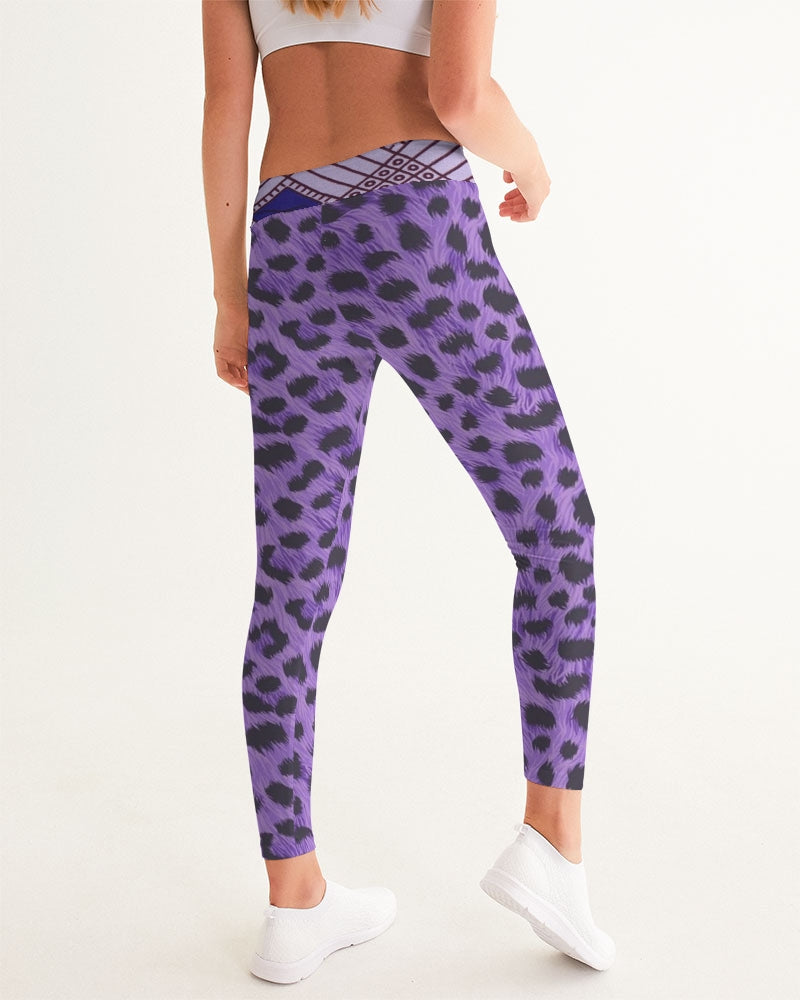 Purple Leopard Women's Yoga Pants