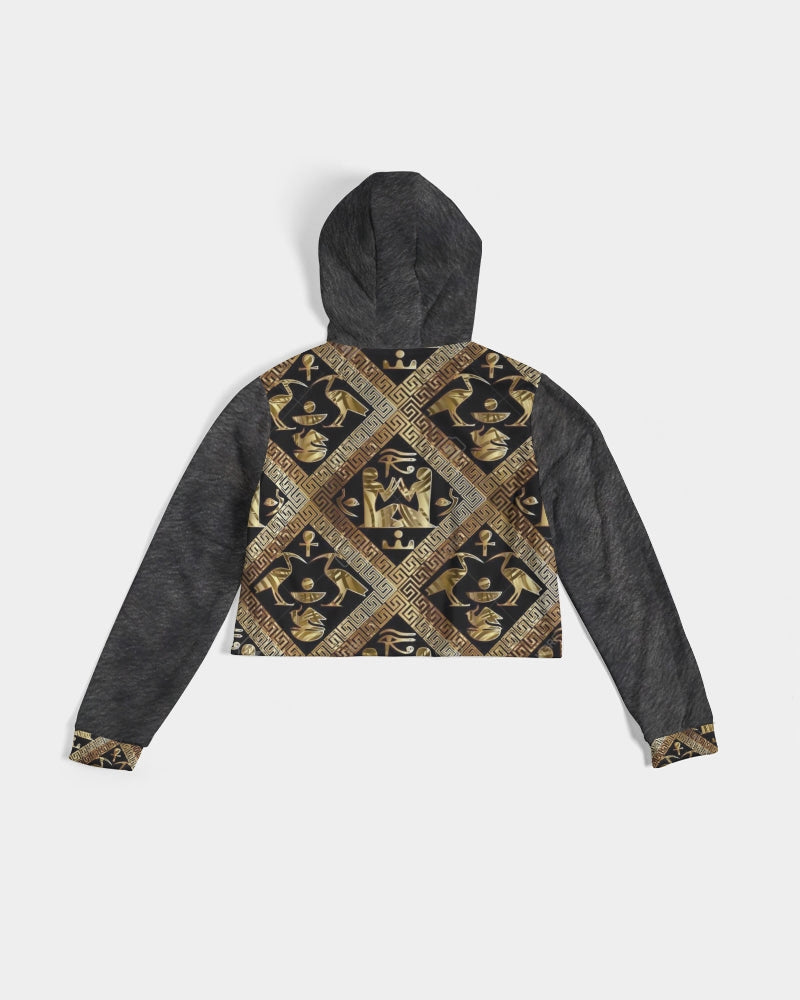 Regal Panther Women's Cropped Hoodie