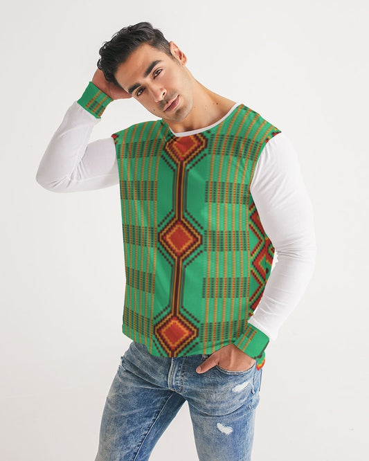 Kente variant 1 Men's Long Sleeve Tee