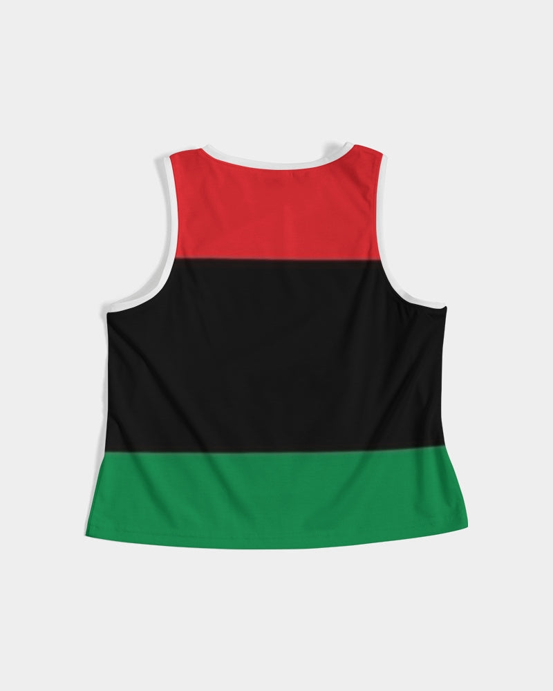 Pan African continental symbol Women's Cropped Tank