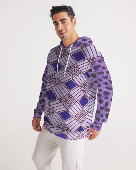 Purple Leopard Men's Hoodie