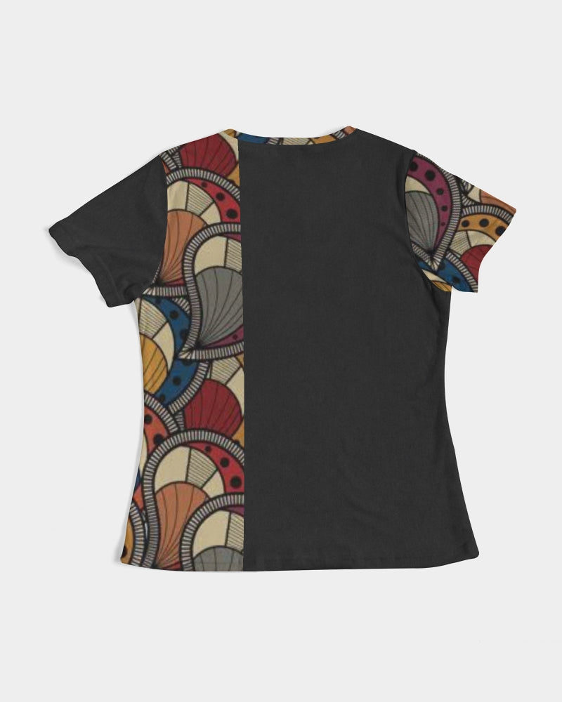 Black classic Kente Women's Tee