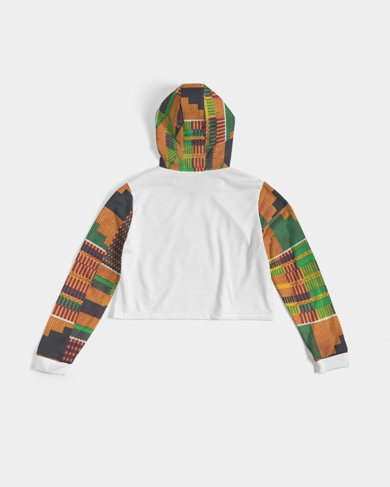 Kente Women's Cropped Hoodie