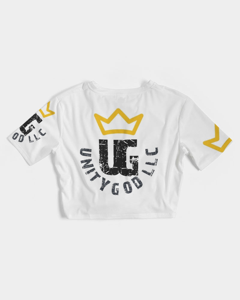 UNITYGOD Logo 4 Women's Twist-Front Cropped Tee