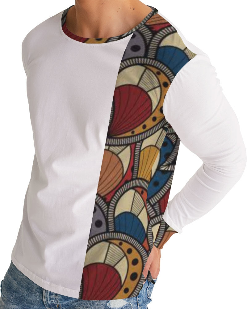 Classic Kente Men's Long Sleeve Tee