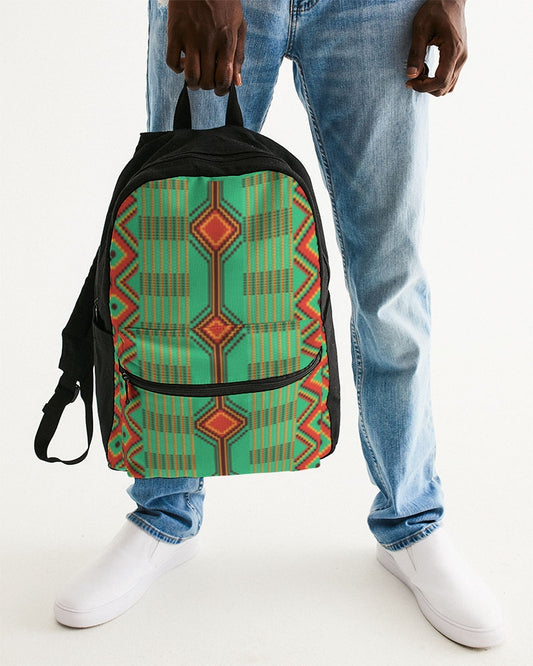 Kente variant 1 Small Canvas Backpack