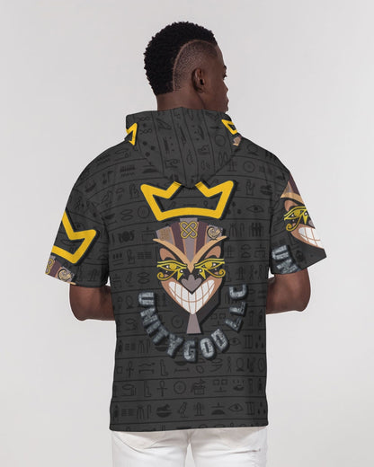 UNITY MASK Men's All-Over Print Premium Heavyweight Short Sleeve Hoodie