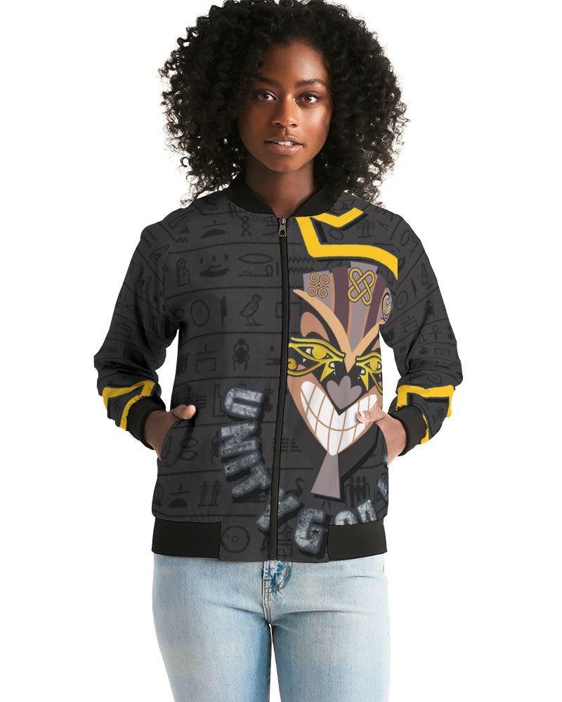 UNITY MASK Women's All-Over Print Bomber Jacket