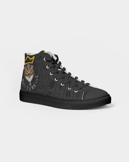 UNITY MASK Women's Hightop Canvas Shoe - Black