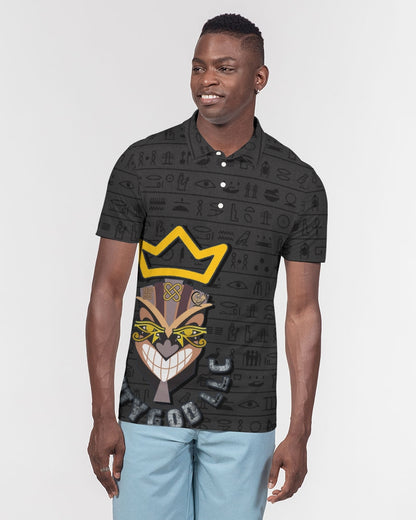 UNITY MASK Men's All-Over Print Slim Fit Short Sleeve Polo