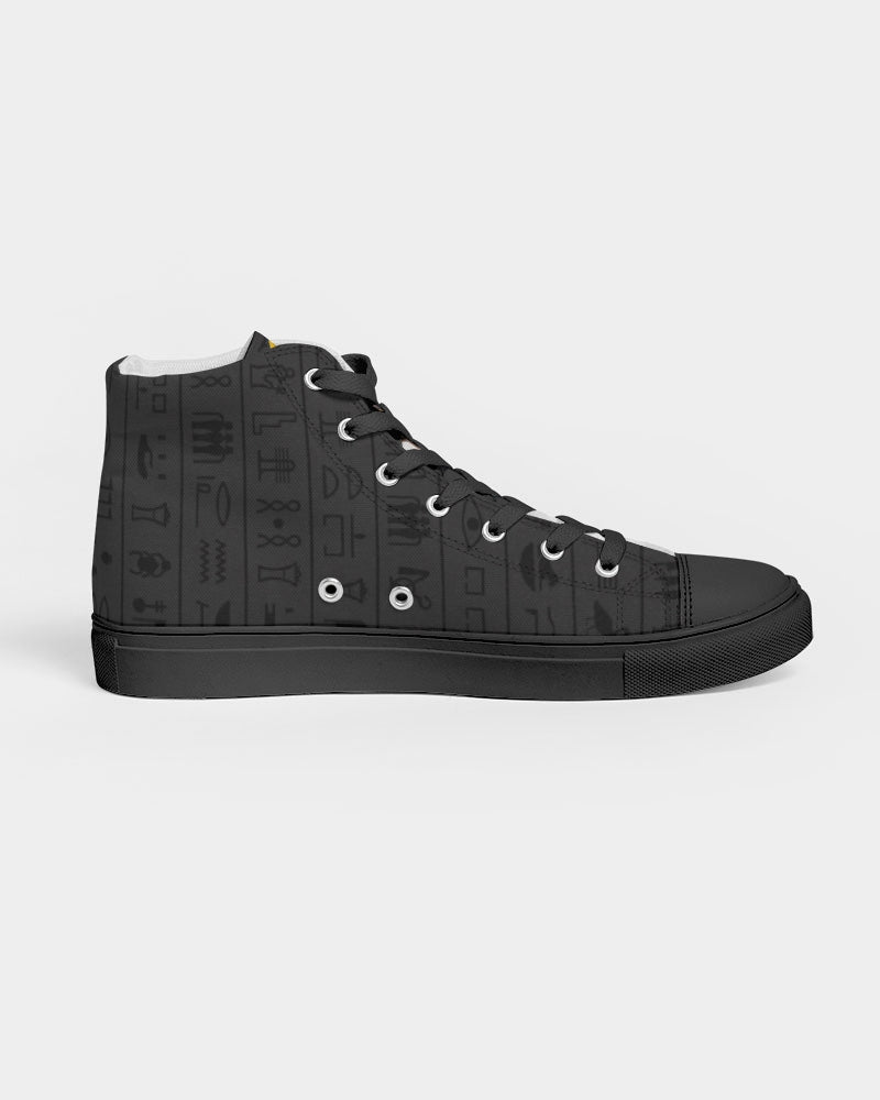 UNITY MASK Men's Hightop Canvas Shoe - Black