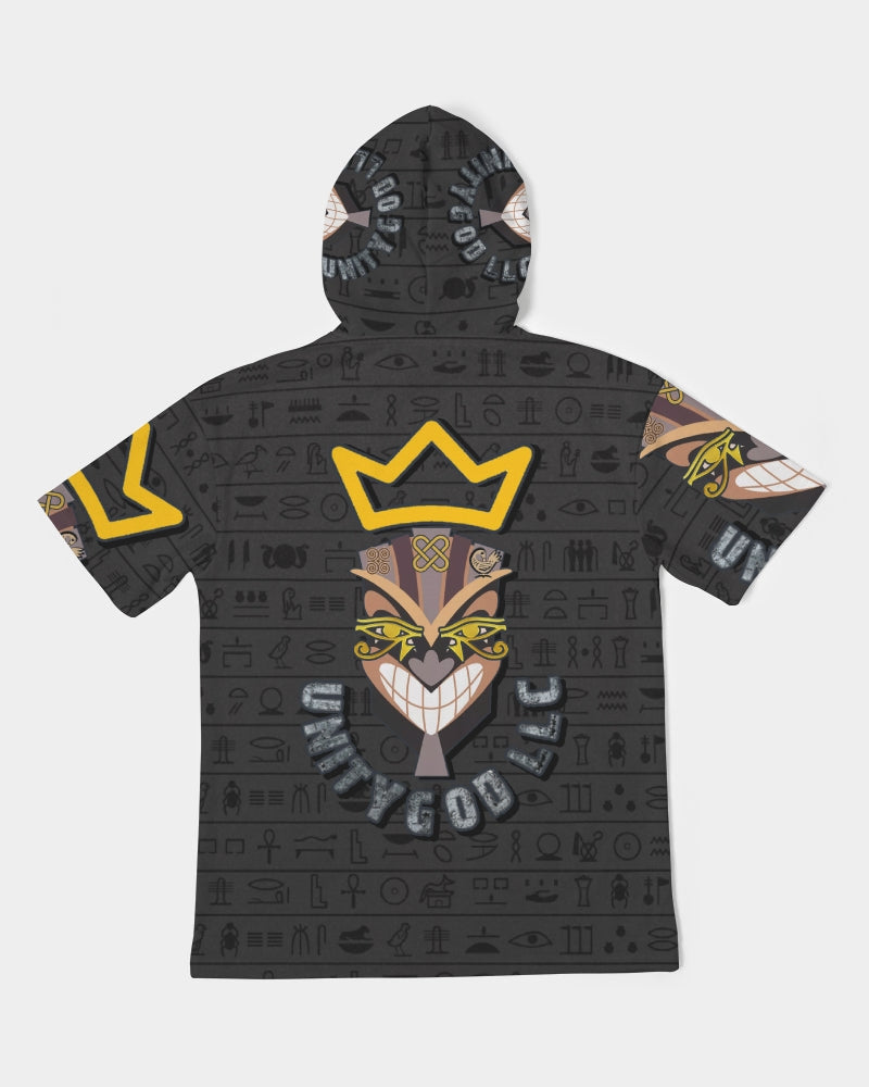 UNITY MASK Men's All-Over Print Premium Heavyweight Short Sleeve Hoodie