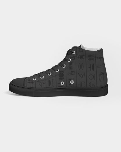 UNITY MASK Women's Hightop Canvas Shoe - Black