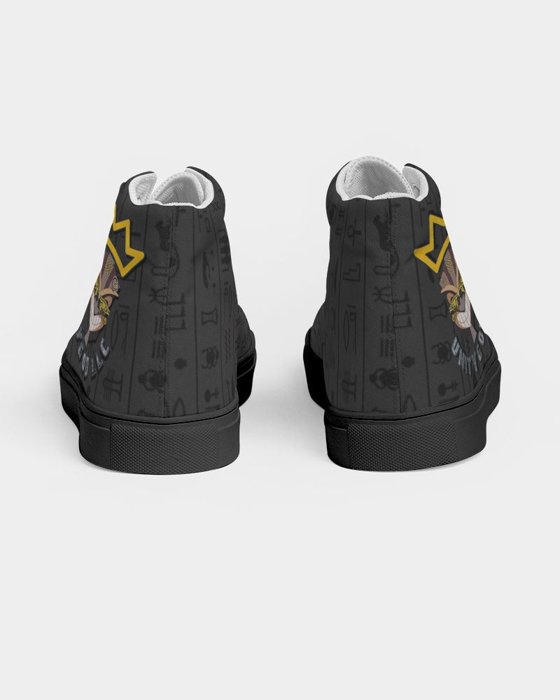 UNITY MASK Men's Hightop Canvas Shoe - Black