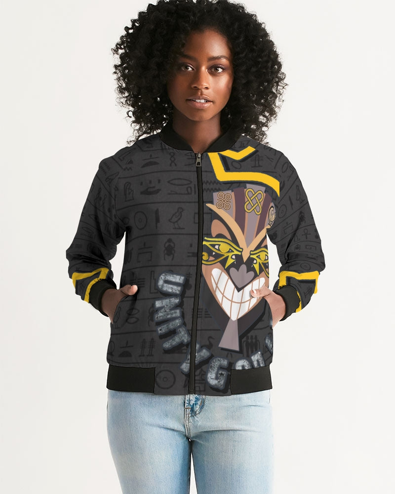 UNITY MASK Women's All-Over Print Bomber Jacket