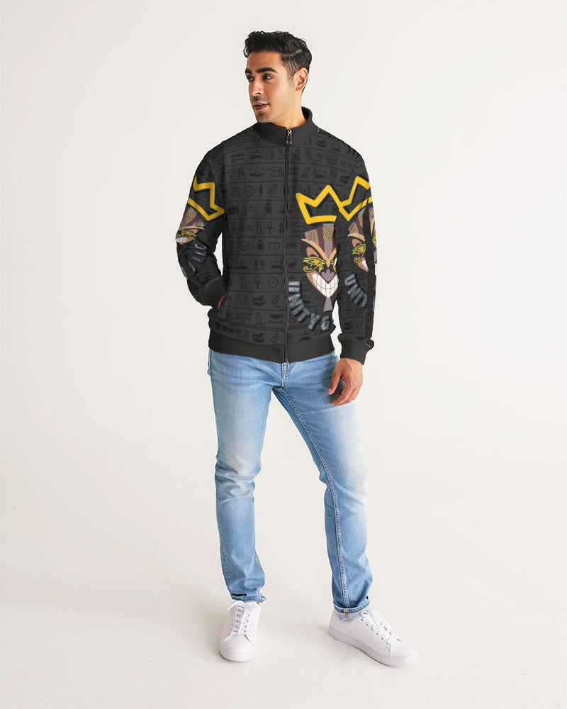 UNITY MASK Men's All-Over Print Stripe Sleeve Track Jacket