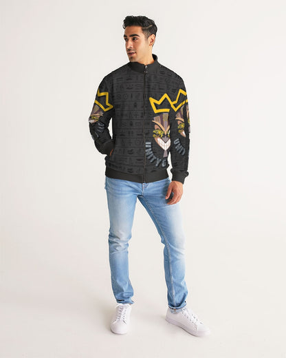 UNITY MASK Men's All-Over Print Stripe Sleeve Track Jacket