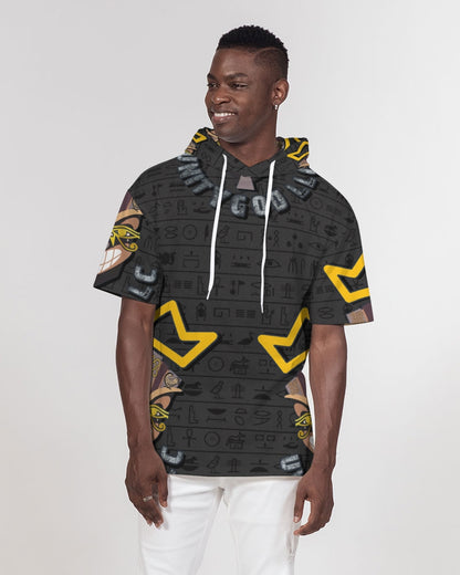 UNITY MASK Men's All-Over Print Premium Heavyweight Short Sleeve Hoodie