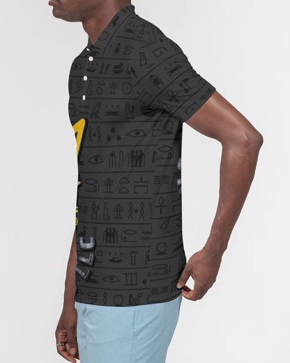 UNITY MASK Men's All-Over Print Slim Fit Short Sleeve Polo