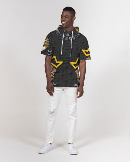 UNITY MASK Men's All-Over Print Premium Heavyweight Short Sleeve Hoodie