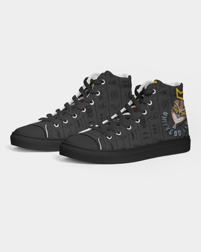 UNITY MASK Men's Hightop Canvas Shoe - Black