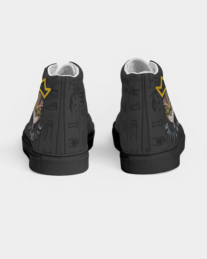 UNITY MASK Women's Hightop Canvas Shoe - Black