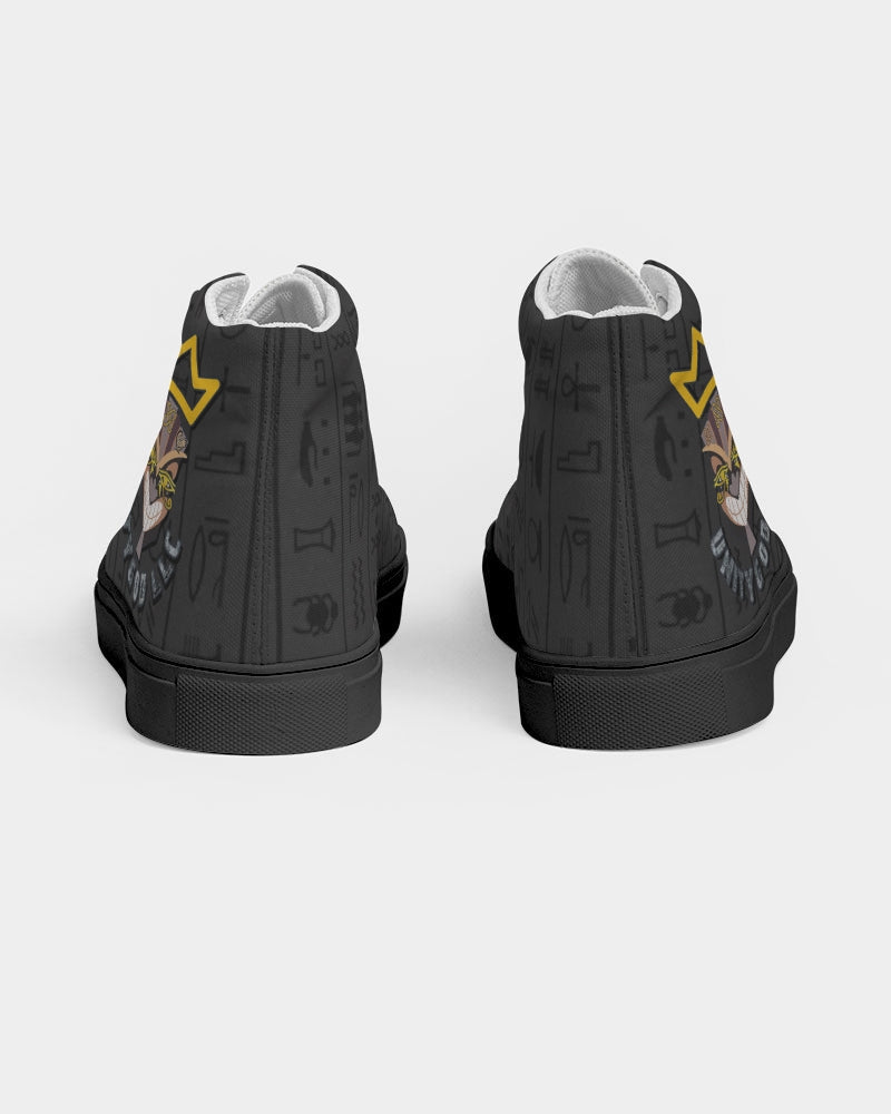 UNITY MASK Women's Hightop Canvas Shoe - Black