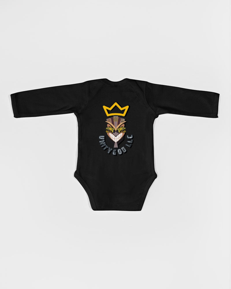 UNITY MASK Infant Long Sleeve Baby Rib Bodysuit | Rabbit Skins