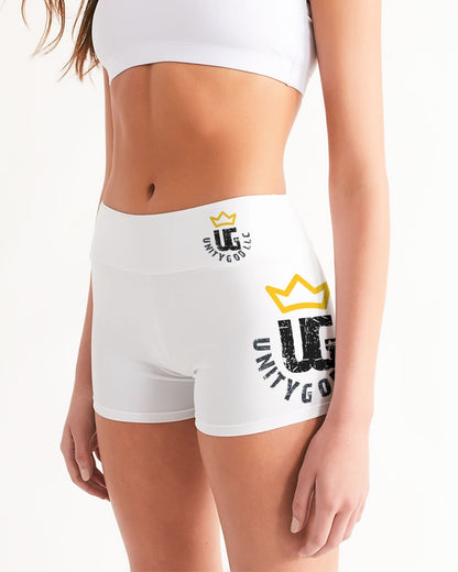 UNITYGOD Logo 4 Women's Mid-Rise Yoga Shorts
